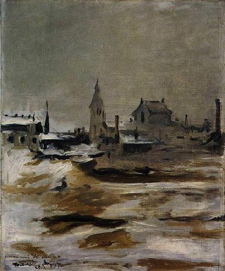 Edouard Manet Effet de neige a Petit Montrouge china oil painting image